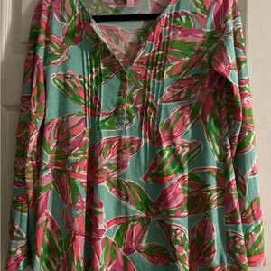 Lilly Pulitzer Vibrant Floral Tunic